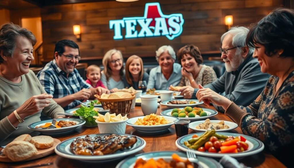 A heartwarming scene at Texas Roadhouse in Ephrata, PA, showcasing a diverse group of community members coming together to share a meal. In the foreground, a table filled with delicious steak, fresh bread, and vibrant side dishes, highlighting the restaurant's signature offerings. In the middle, smiling patrons of various ages, including a family with children and elderly couples, enjoying each other's company and laughter, dressed in modest casual attire. The background reveals warm wooden decor and the iconic Texas Roadhouse branding subtly placed. Soft, warm lighting enhances the inviting atmosphere, with a slightly blurred focus to emphasize the joy and connection among the diners. The image conveys a sense of community compassion and togetherness, perfect for illustrating a cherished moment in the dining experience. A heartwarming scene at Texas Roadhouse in Ephrata, PA, showcasing a diverse group of community members coming together to share a meal. In the foreground, a table filled with delicious steak, fresh bread, and vibrant side dishes, highlighting the restaurant's signature offerings. In the middle, smiling patrons of various ages, including a family with children and elderly couples, enjoying each other's company and laughter, dressed in modest casual attire. The background reveals warm wooden decor and the iconic Texas Roadhouse branding subtly placed. Soft, warm lighting enhances the inviting atmosphere, with a slightly blurred focus to emphasize the joy and connection among the diners. The image conveys a sense of community compassion and togetherness, perfect for illustrating a cherished moment in the dining experience.