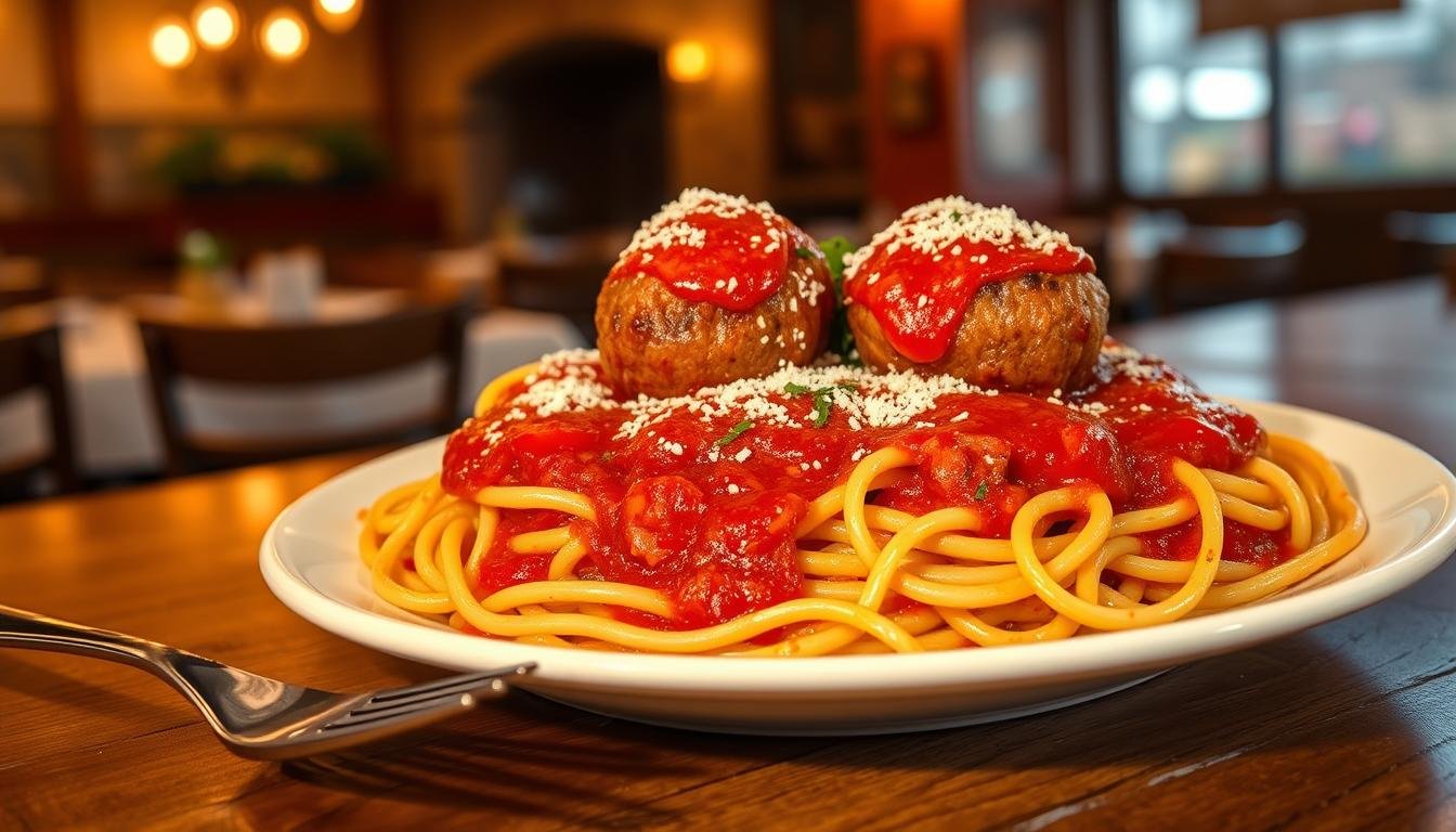 olive garden spaghetti and meatballs